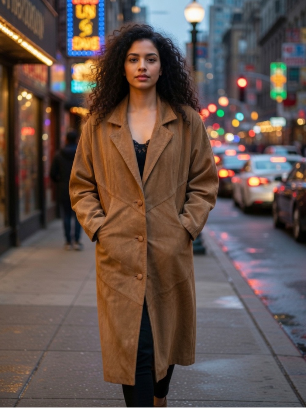 VINTAGE ULTRA SUEDE Trench adventure bound originals quality Wilsons size small